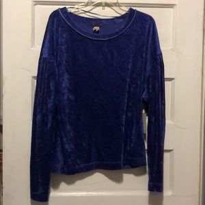 Medium purple velvet sweater free people